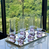 6 Taças Esfera Rosa