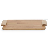 Bandeja Retangular de Madeira com Alças 44cm
