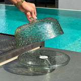 Boleira Verde acrilico na piscina