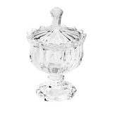 Mini Bomboniere Potiche com Pé De Cristal Linearis 9, 5cm