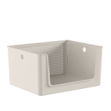 Cesto com Abertura Frontal Flow Bege 16L