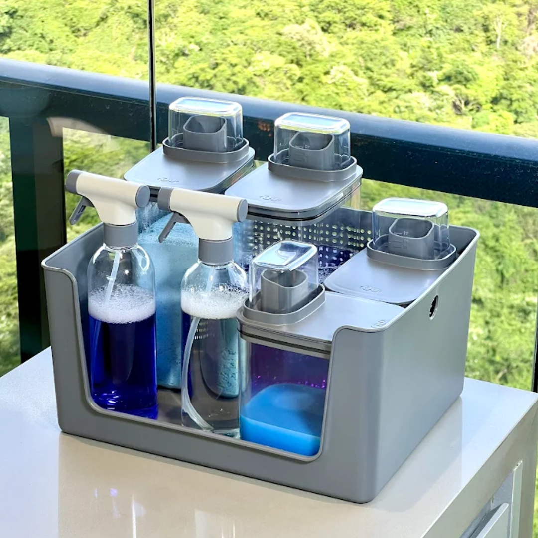 Cesto com Abertura Frontal Linha Flow na bancada