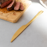 Faca para Assado Positano em Aço Inox Dourado 28,5cm