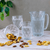 Jarra De Vidro Diamond Transparente - 1 Litro