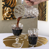 Jarra De Vidro Diamond Com Fio de Ouro - 1 Litro