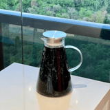 Jarra em Vidro Borossilicato com Tampa de Metal 2 Litros