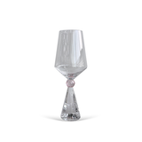 Jogo 6 Taças Base Cristal para Vinho Rosa 595ml