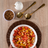 Jogo para Salada Positano em Aço Inox Dourada 2 Peças