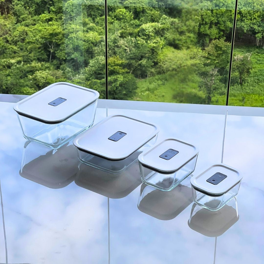 Kit 4 Potes Herméticos Fresh Lock