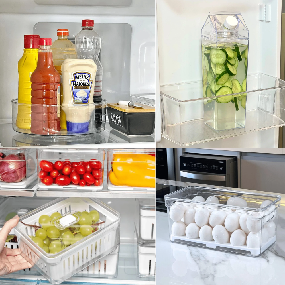Kit Organização Premium para Geladeira 4 Peças 2