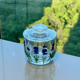 Manteigueira Francesa de Cristal Lavanda 9,5cm