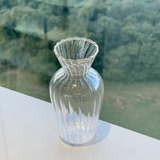 Mini Vaso com Borda Dourada G 15cm