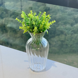 Mini Vaso com Borda Dourada G 15cm