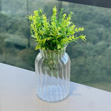 Mini Vaso com Borda Dourada 13cm