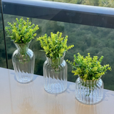 Mini Vaso com Borda Dourada P 8cm