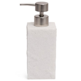 Porta Sabonete Liquido Polirresina Branco com Pump Metalico