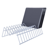 Suporte Pratos Vertical Organizador Branco - 17 cm
