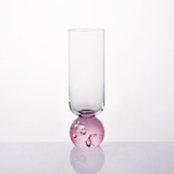 Taça de Vidro Transparente e Pink 250ml