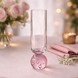 Taça de Vidro Transparente e Pink 250ml