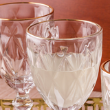 Detalhes da borda da taça diamond