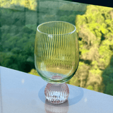 Taça Copo Colors Elegante Verde e Rosa 390ml