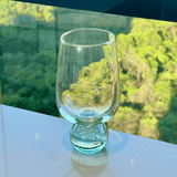 Taça Copo Elegante Transparente e Verde 540ml