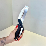 Tesoura para fatiar legumes na bancada
