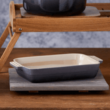 Travessa Retangular Heritage Flint 26cm Le Creuset