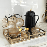 Açucareiro Cristal Bolinha Pearl Âmbar com Colher - 10 cm - Ela Decora