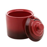 Açucareiro de Cerâmica Retrô Vermelho 10cm - Ela Decora