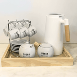 Açucareiro de Porcelana Manhattan Branco 350ml - Ela Decora