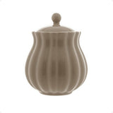 Açucareiro de Porcelana Petala Areia Matt 10,5cm - Ela Decora