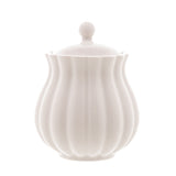 Açucareiro de Porcelana Petala Branco - Ela Decora