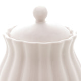 Açucareiro de Porcelana Petala Branco - Ela Decora
