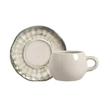 Jogo 6 Xicaras de Café com Pires Agata Verde 100ml