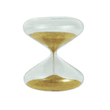 Ampulheta de Vidro Bege 14cm - Ela Decora