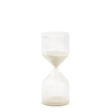 Ampulheta de Vidro Bege 30 Minutos - Ela Decora