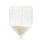 Ampulheta de Vidro Bege 30 Minutos - Ela Decora