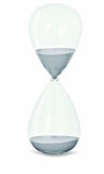 Ampulheta de Vidro Cinza 20cm x 8cm - Ela Decora