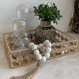 Ampulheta de Vidro Cinza 24,5cm x 9cm - Ela Decora