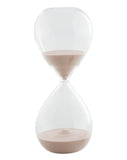 Ampulheta de Vidro Rosa 24,5cm x 9cm - Ela Decora