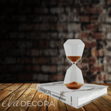 Ampulheta em Vidro Terracota 16cm x 7,5cm - Ela Decora