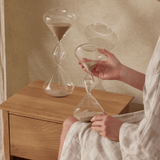 Ampulheta Tripla de Vidro 28cm - Ela Decora