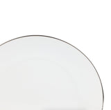 Aparelho de Jantar 42 Peças em Porcelana com Filete Prata - Ela Decora