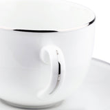 Aparelho de Jantar 42 Peças em Porcelana com Filete Prata - Ela Decora