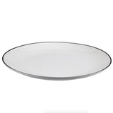 Aparelho de Jantar 42 Peças em Porcelana com Filete Prata - Ela Decora