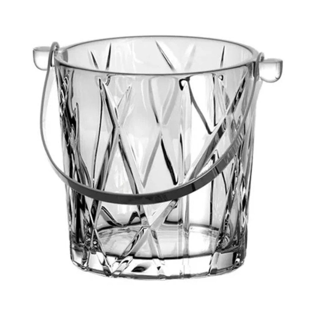 Balde de Gelo com Pegador e Alça Forest Cristal Ecológico 1 Litro - Ela Decora