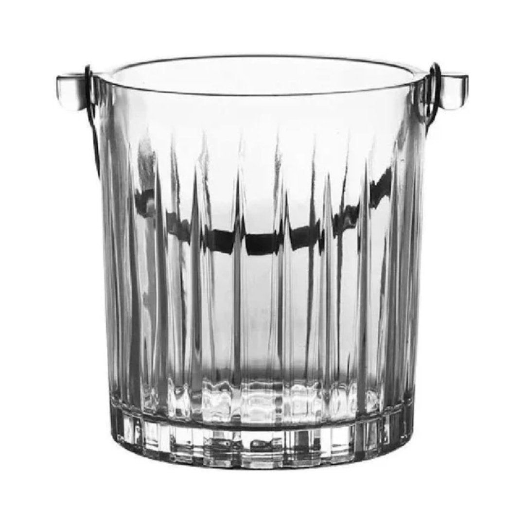 Balde de Gelo com Pegador e Alça Soho Cristal Ecológico 1 Litro - Ela Decora