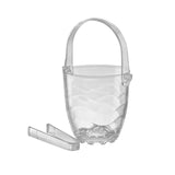 Balde para Gelo Ondular de Vidro com Pegador 840ml - Ela Decora