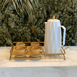 Bandeja 48x25x9 cm Dourado Fosco - Ela Decora